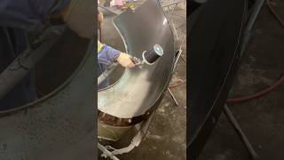 Black epoxy primer ford primer painting autobody satisfying 1940 spraypaint restoration [upl. by Atnad626]