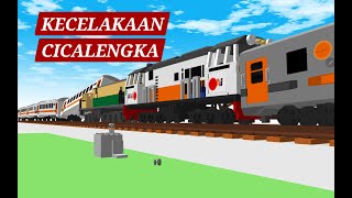 Ilustrasi kecelakaan Cicalengka dengan DRAW BRICKS [upl. by Moretta]