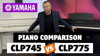 Yamaha Digital Piano Comparison CLP745 vs CLP775  worth the extra money [upl. by Peers552]