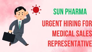 SUN PHARMA INCA DIV Urgent Hiring for Medical Sales Representative Lucknow  Pharmamemberscom [upl. by Dellora]