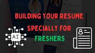 Resume Building TIPS for Freshers For All [upl. by Jarek]