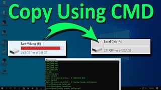 How To Transfer Files and Folder One Drive To Another Drive Using CMD [upl. by Eizus931]