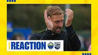 Warrington Town 12 Radcliffe Mark Beesley reaction [upl. by Rabaj244]