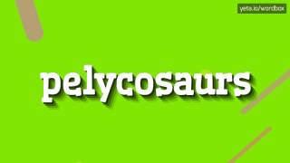 PELYCOSAURS  HOW TO PRONOUNCE IT [upl. by Brazee]