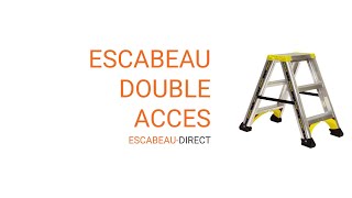 Escabeau double accès  escabeaudirect [upl. by Ordisy]