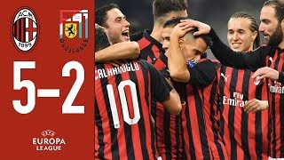 Highlights AC Milan 52 F91 Dudelange  Matchday 5 Europa League 201819 [upl. by Gnoc]