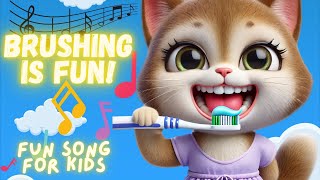 🦷✨ Brush Brush Brush Your Teeth 🪥🎶  Fun Toothbrushing Song for Kids 😁 [upl. by Ahseiuqal]