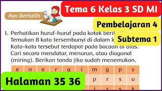 Kunci Jawaban Tema 6 Kelas 3 Halaman 35 36 Pembelajaran 4 Subtema 1 Sumber Energi [upl. by Roots]