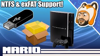 How to Install PS3 PKG Files from exFAT amp NTFS USB Drives  Large 4 GB PKG Support [upl. by Anaeed]