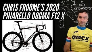 CHRIS FROOME 2020 BIKE SIZE Pinarello Dogma F12 XLight Ep12 [upl. by Eeryt57]