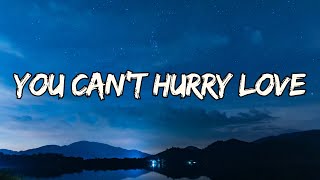 Phil Collins  You Cant Hurry Love Lyrics [upl. by Acireit]