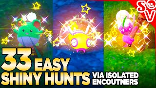 33 EASY Shiny Hunts in Pokemon Scarlet and Violet [upl. by Viguerie]