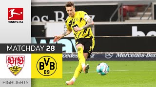 VfB Stuttgart  Borussia Dortmund  23  Highlights  Matchday 28 – Bundesliga 202021 [upl. by Justin539]