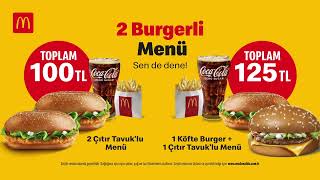 McDonald’s’tan 2 Burgerli Menüler Sen de dene 😍 [upl. by Weisler]