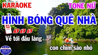 Karaoke Hình Bóng Quê Nhà Tone Nữ Nhạc Sống Cha Cha [upl. by Celio282]