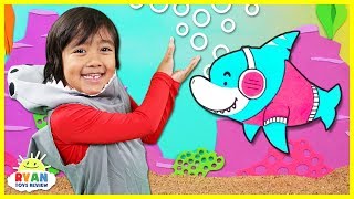 Baby Shark  Kids Song and Nursery Rhymes Sing and Dance  Animal Songs with Ryan ToysReview [upl. by Ivy]