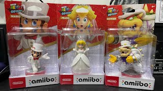 AMIIBO UNBOXING Super Mario Odyssey Wedding Set  Wedding Mario Wedding Peach Wedding Bowser [upl. by Ydde]