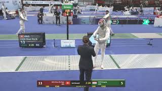 HKG vs HUN  Mens Fencing Team Foil T16  FIE Foil World Cup  Hong Kong China [upl. by Ateekan]