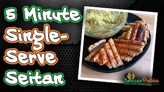 5 MINUTE SINGLE SERVING SEITAN  40G PROTEIN  VEGAN PROTEINS [upl. by Airual]