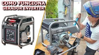 COMO FUNCIONA COMO É POR DENTRO DE UM GERADOR INVERTER [upl. by Matthaeus]