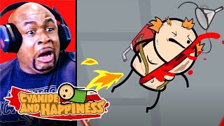 Cyanide amp Happiness Mega Compilation Reaction [upl. by Ettelimay]