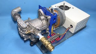 How to Make a High Pressure Car Washer Using a Brushless Motor  Car Washing Machine 12v24v [upl. by Aldin588]