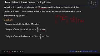 Total distance travel before coming to rest English 95G11C6 [upl. by Jesus197]