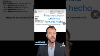 Plazos actuales para conseguir la residencia por pareja de hecho [upl. by Dugald616]