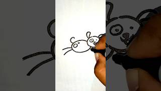 CARTOON OF CUTE PUPPY RUNNING 🐕 ll EASY DRAWING lladityaartacademy viral shorts [upl. by Scharaga]