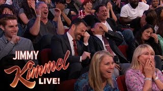 Sacha Baron Cohen Shows EXTREMELY Graphic Movie Clip to “Kimmel” Audience [upl. by Arch622]