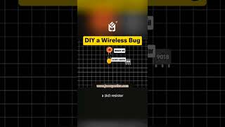 DIY A Wireless Bug resistor capacitor electronics circuit jeccapacitor jyhhsu [upl. by Ennairac]