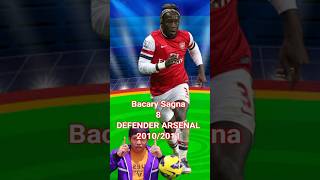 ⚽ 8 DEFENDER ARSENAL 20102011⚽ defender arsenal shortfootball [upl. by Namya]