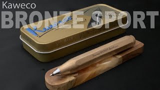 Kaweco BRONZE SPORT｜カヴェコ ブロンズスポーツ ボールペン（ブロンズ製の太軸短尺重量級ボールペン） [upl. by Nnylakcaj]