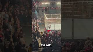 BAYLEY ENTERS THE CAGE WWE SHEFFIELD [upl. by Drandell]