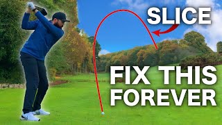 How to STOP slicing the golf ball  REALLY EASY TIPS [upl. by Romano]