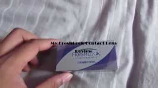 Contacts amp Solution Review Freshlook Colorblends Honey [upl. by Thilda]