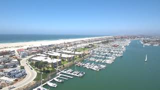 Drone View Port Hueneme Beach Oxnard California [upl. by Ttessil236]