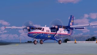 Prepar3D v4 Winair Airlines Aerosoft DHC6300 Twin Otter Arrival into St Barths [upl. by Ocsirf]