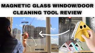 MAGNETIC WINDOW CLEANING TOOL  DOUBLE SIDED GLASS CLEANER [upl. by Niwle]