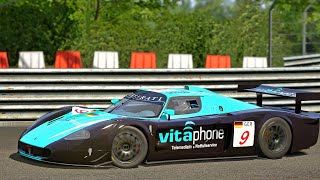 Maserati MC12 GT1 Vitaphone Racing livery Gameplay  Nürburgring 1080p HD quotAssetto Corsaquot [upl. by Ycal]