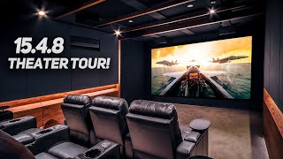 MIND BLOWING 1548 HOME THEATER ROOM TOUR KRIX  TRINNOV  JVC  ZIDOO [upl. by Htebarual]