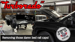 Removing those damn bed rail caps on the turborado to prep the bed [upl. by Hoxie877]