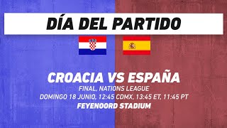 Croacia vs España Futbol [upl. by Skiest625]