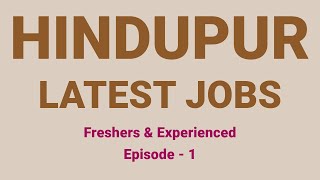 Hindupur Jobs  Jobs in Hindupur Andhra Pradesh  Jobs in Hindupur  Wipro Company  Episode 1 [upl. by Paviour581]