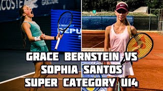 Grace Bernstein 🇸🇪 VS Sophia Santos 🇭🇷  Super Category U14 Highlights [upl. by Gudrin]