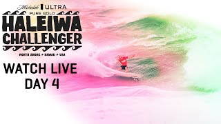 WATCH LIVE Michelob ULTRA Pure Gold Haleiwa Challenger Day 4 [upl. by Anertac]