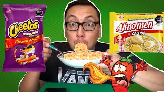 CHEETOS FLAMIN HOT  RAMEN  RECETA FACIL PARA ESTUDIANTES [upl. by Rovner]