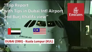 Trip Report  Emirates A380  EK343  Dubai DXB  Kuala Lumpur KUL  Economy Class  Seat 47K [upl. by Iden]