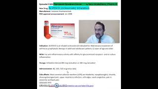 ALVESCO ciclesonide Inhalation  Asthma [upl. by Ainesell]