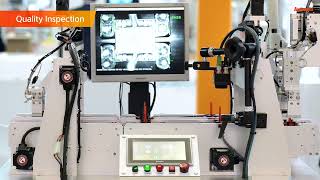 Autonics Photoelectric Sensor Lens Cutting and Quality Inspection Demo [upl. by Liartnod]